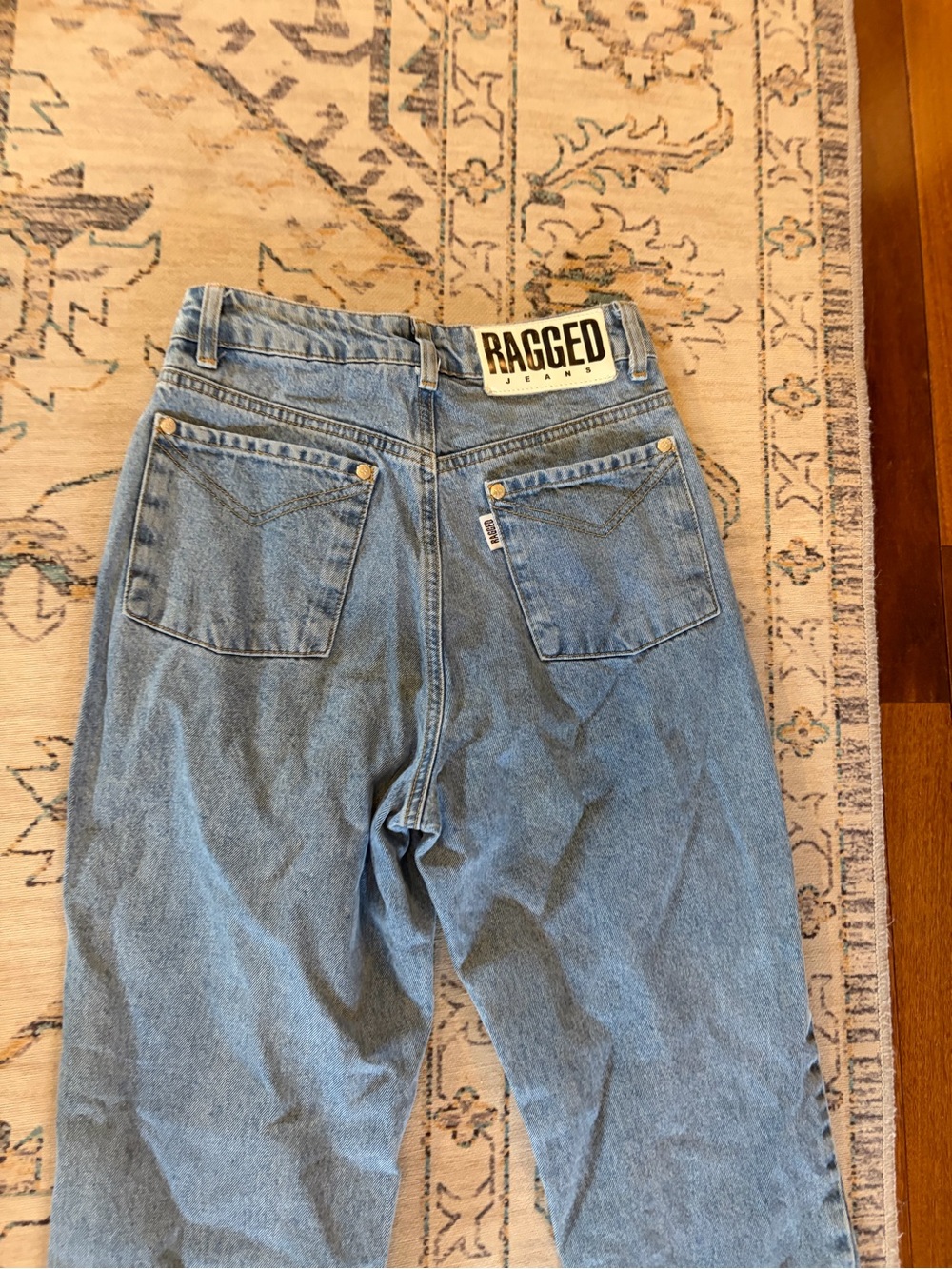 RAGGED JEANS Light Wash High Rise Straight Leg - Picture 9 of 9